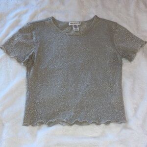 Urban outfitters shine cropped top